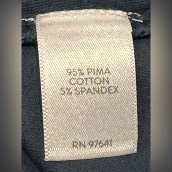J Jill Pima cotton top Pure Jill Small Navy comfy top EUC - Picture 4 of 4